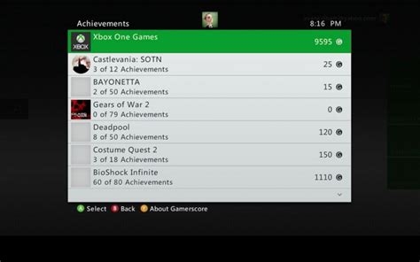 x360 achievements